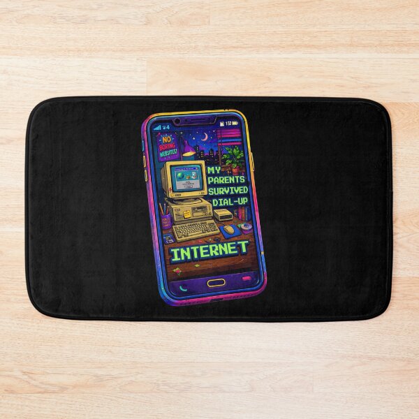 Item preview, retro dial up internet illustration - my parrents survived dial up internet  designed and sold by paggorek.