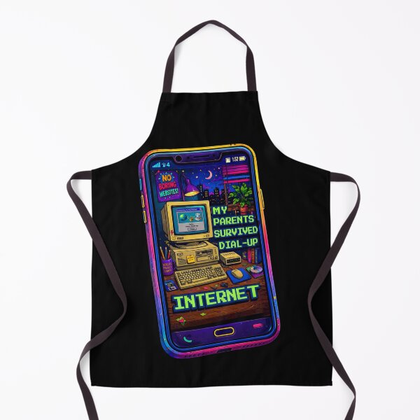 Item preview, retro dial up internet illustration - my parrents survived dial up internet  designed and sold by paggorek.