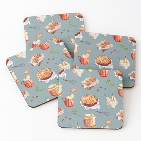 Item preview, Autumn desserts pattern designed and sold by natinart.