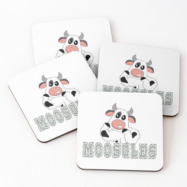 Item preview, Mooscles – Strong Cow Gym Pun designed and sold by ForcePrint.