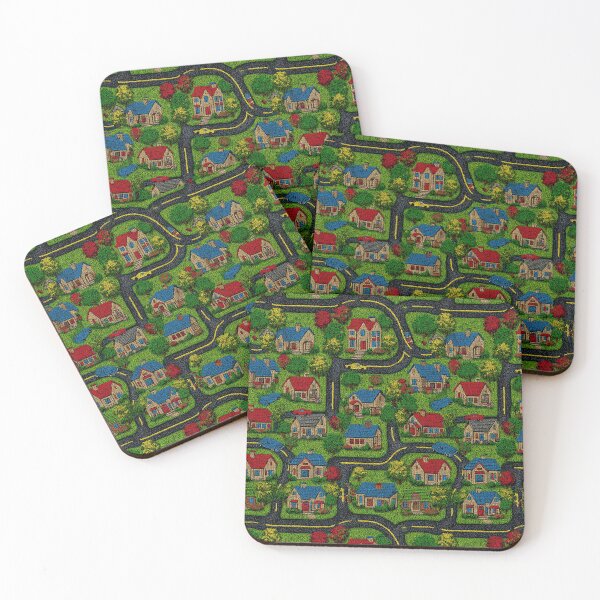Item preview, Dense Dark City Road Map Pattern designed and sold by Piotrek0001.