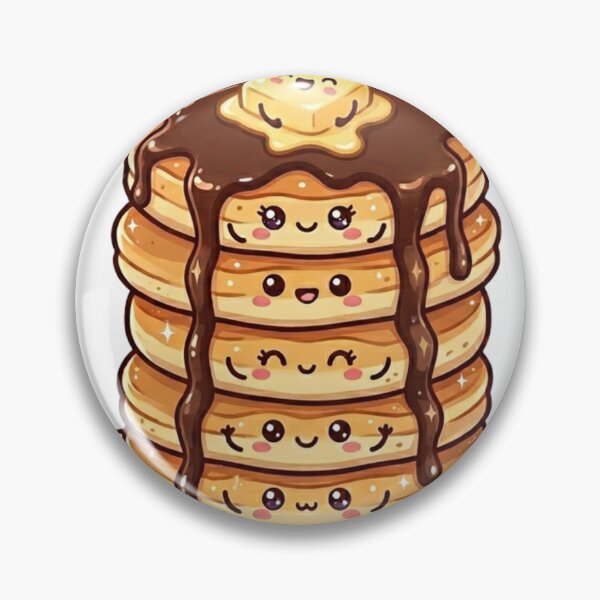 Item preview, Chocolate Pancake Breakfast Stack Kawaii  designed and sold by redsharkuk.