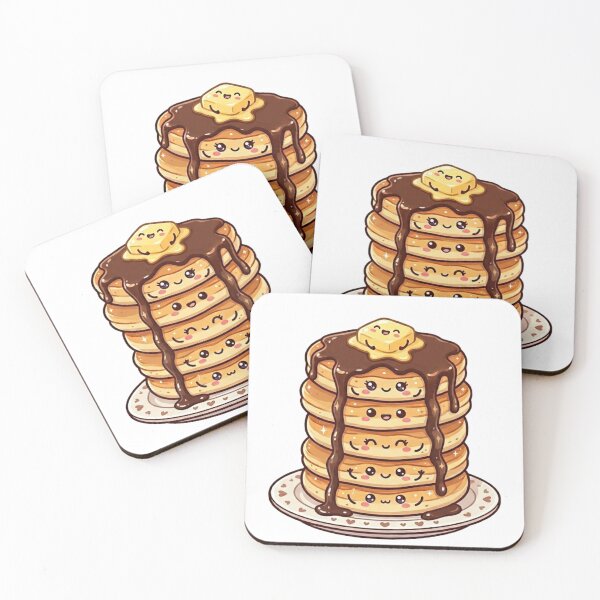 Item preview, Chocolate Pancake Breakfast Stack Kawaii  designed and sold by redsharkuk.