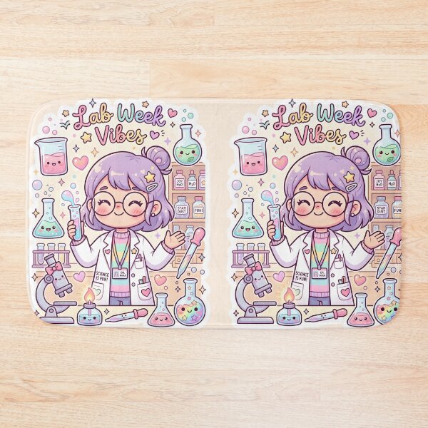 Item preview, Kawaii Pastel Lab Week Scientist Sticker designed and sold by Rohan132.