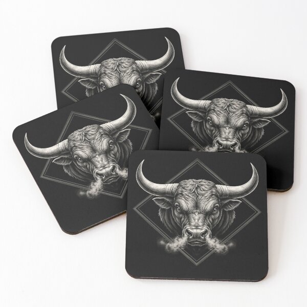 Item preview, Fierce Bull Head Smoke Design designed and sold by Prestige Parlor.