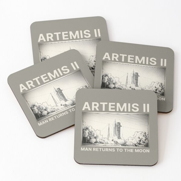 Item preview, Artemis II Retro Rocket Launch Vintage Sketch Art - Artemis 2  designed and sold by KiwiRider.