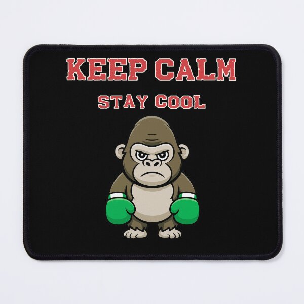 Item preview, Funny Gorilla Boxer Keep Calm Stay Cool Grumpy Sport designed and sold by area248.