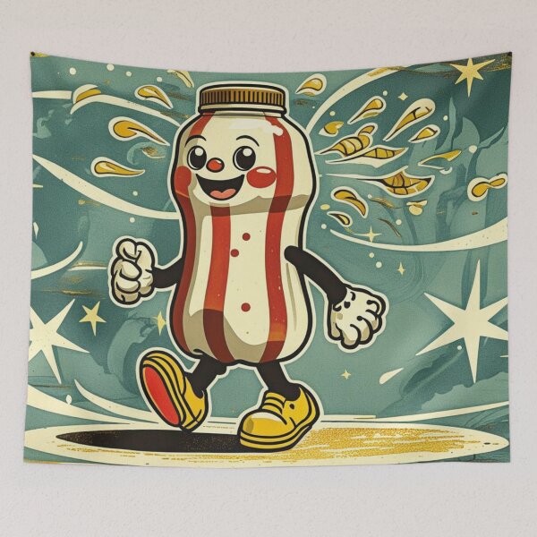 Item preview, Walking Retro Soda – Vintage Cartoon Fizzy Drink Design designed and sold by MerlinWear.