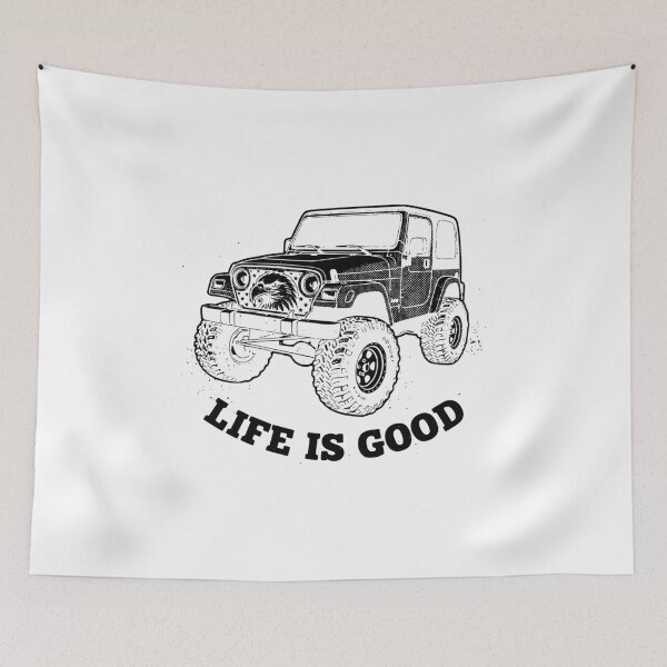 Item preview, Wrangler TJ Hard Top Rock Life Is Good - Black designed and sold by Off-Road-Zone.