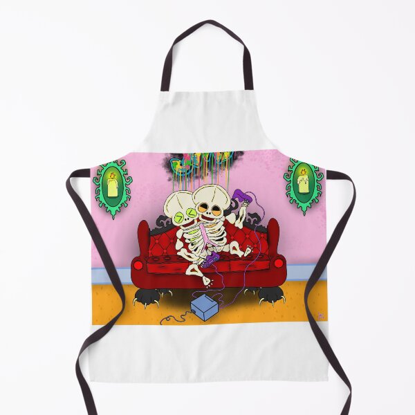 Item preview, Gutterspace 2 Headed Skeleton Playing Video Games designed and sold by Gutterspace.