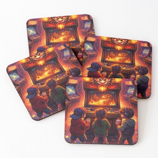 Item preview, Kids Playing Arcade Boss Fight designed and sold by nelsonforge.