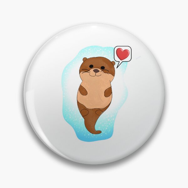 Item preview, Kawaii Otter – Sweet Heart Design designed and sold by ForcePrint.