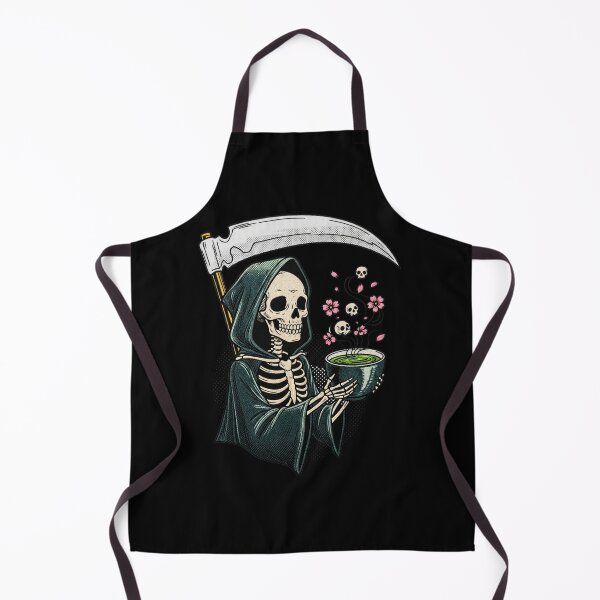 Item preview, Grim Reaper Drinking Tea with Cherry Blossoms designed and sold by TeeARTHY.