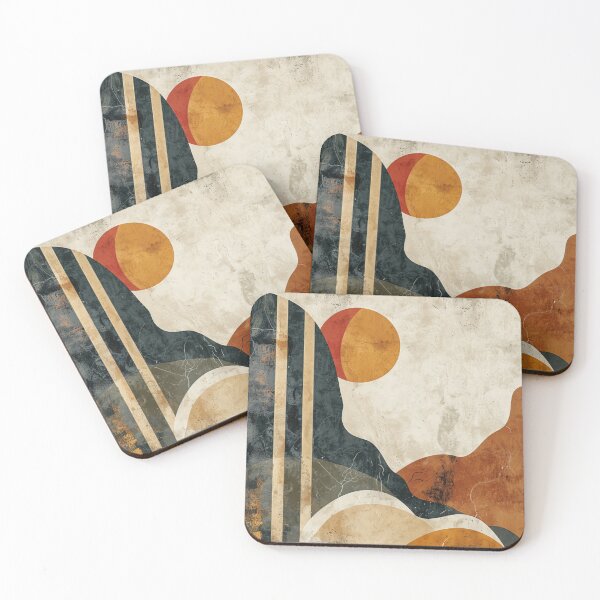 Item preview, Mid-Century Modern Abstract - Vintage Earth Tone - Retro Modernist Art designed and sold by GrinGalore.