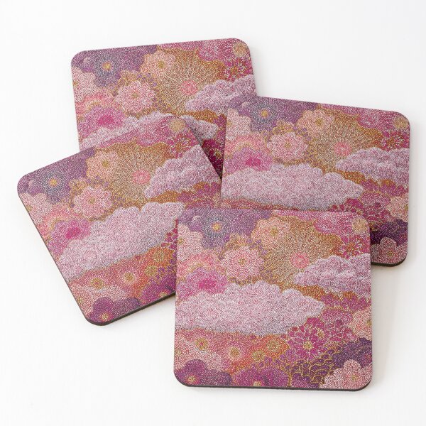 Item preview, Pink and Purple Floral with Orange designed and sold by Neika Shimm Designs.