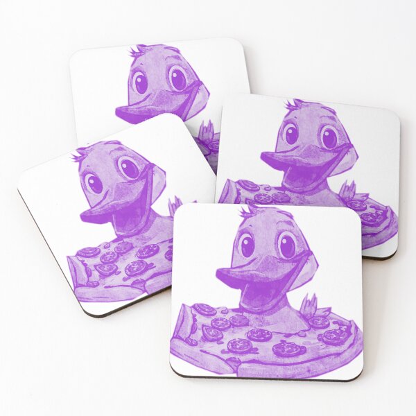 Item preview, Funny Duck Eating Pizza designed and sold by kinpirks.