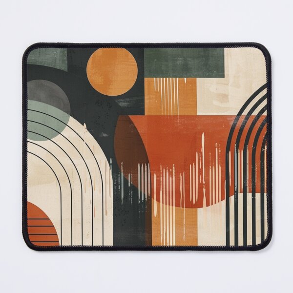 Item preview, Mid-Century Modern Abstract - Vintage Earth Tone Arches - Retro Modernist Art designed and sold by GrinGalore.