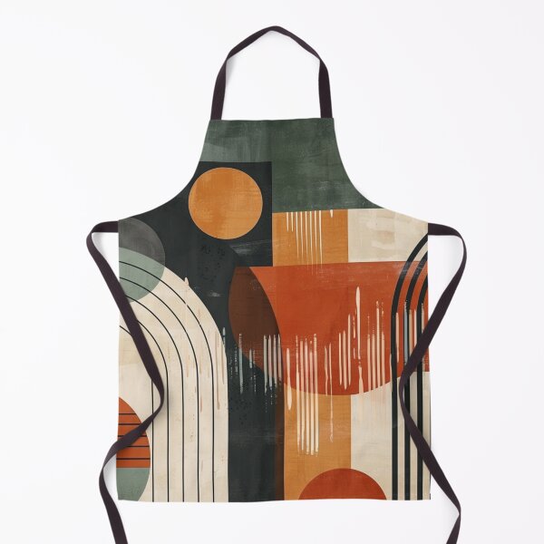 Item preview, Mid-Century Modern Abstract - Vintage Earth Tone Arches - Retro Modernist Art designed and sold by GrinGalore.