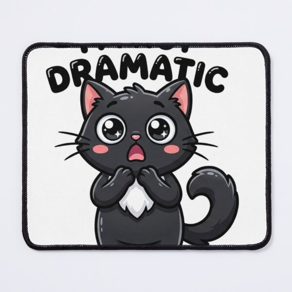 Item preview, I'm Not Dramatic Funny Black Cat Meme Sticker designed and sold by nishaaa2111.