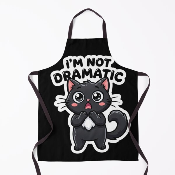 Item preview, I'm Not Dramatic Funny Black Cat Meme Sticker designed and sold by nishaaa2111.
