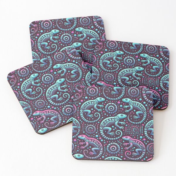 Item preview, Neon Tree Frog Pattern on Black – Tropical Frog  designed and sold by TEEJAMBOREE.