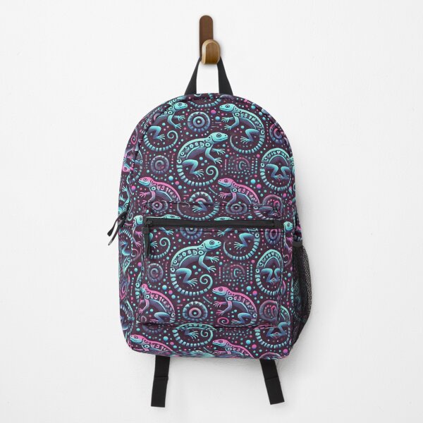 Item preview, Neon Tree Frog Pattern on Black – Tropical Frog designed and sold by TEEJAMBOREE.