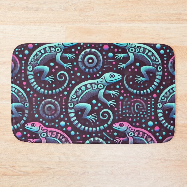 Item preview, Neon Tree Frog Pattern on Black – Tropical Frog  designed and sold by TEEJAMBOREE.
