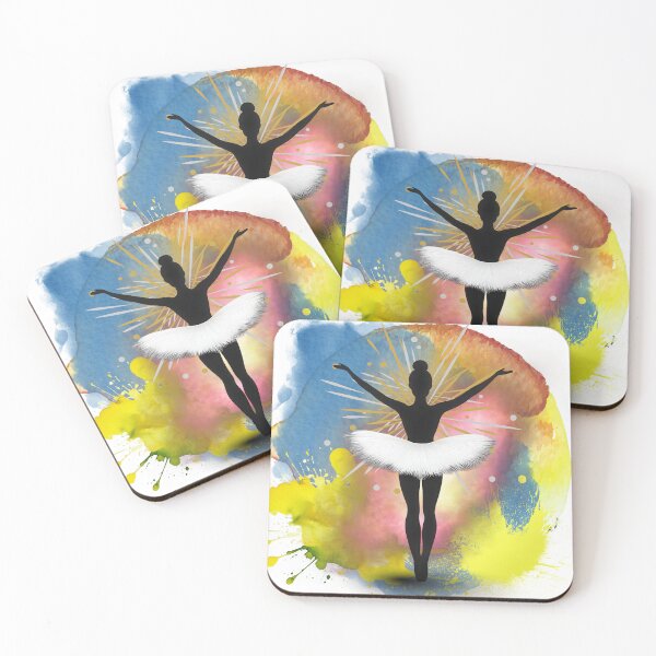 Item preview, Ballerina Silhouette Art – Colorful Abstract Dance, Empowerment Energy, Modern Aesthetic Ballet Illustration designed and sold by ChenEngEng.