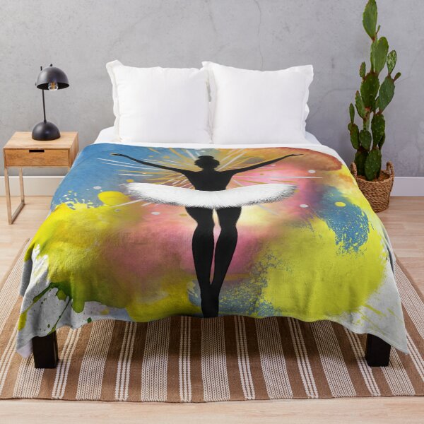 Item preview, Ballerina Silhouette Art – Colorful Abstract Dance, Empowerment Energy, Modern Aesthetic Ballet Illustration designed and sold by ChenEngEng.