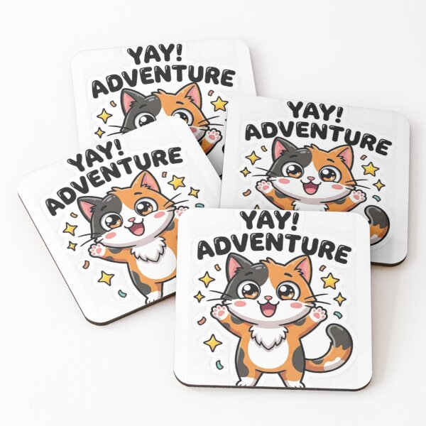 Item preview, Yay Adventure Happy Cat Sticker designed and sold by nishaaa2111.