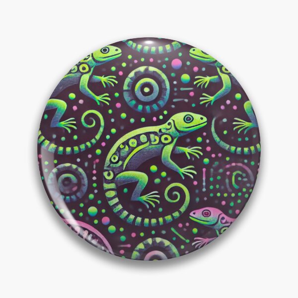 Item preview, Neon Tree Frog Pattern on Black – Tropical Frog  designed and sold by TEEJAMBOREE.