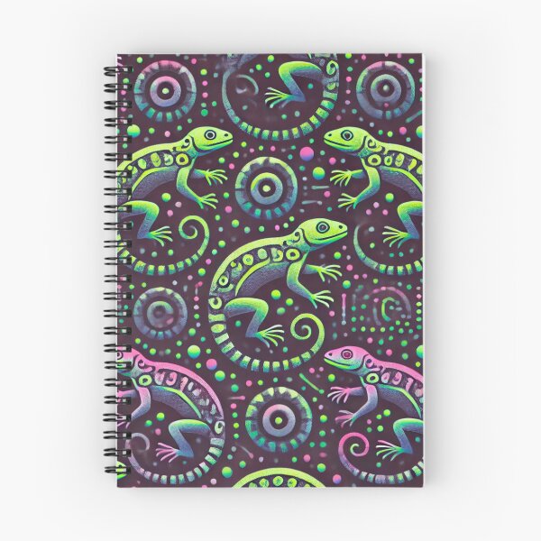 Item preview, Neon Tree Frog Pattern on Black – Tropical Frog  designed and sold by TEEJAMBOREE.