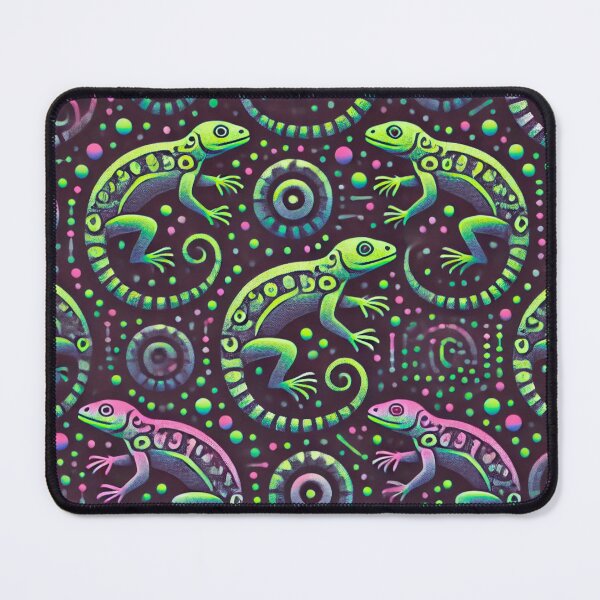 Item preview, Neon Tree Frog Pattern on Black – Tropical Frog designed and sold by TEEJAMBOREE.