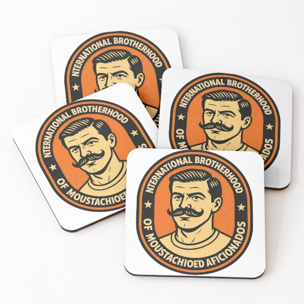 Item preview, International Brotherhood of Moustachioed Aficionados designed and sold by LootLogic.