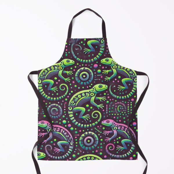 Item preview, Neon Tree Frog Pattern on Black – Tropical Frog designed and sold by TEEJAMBOREE.