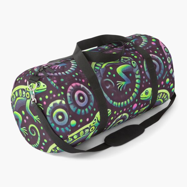 Item preview, Neon Tree Frog Pattern on Black – Tropical Frog  designed and sold by TEEJAMBOREE.