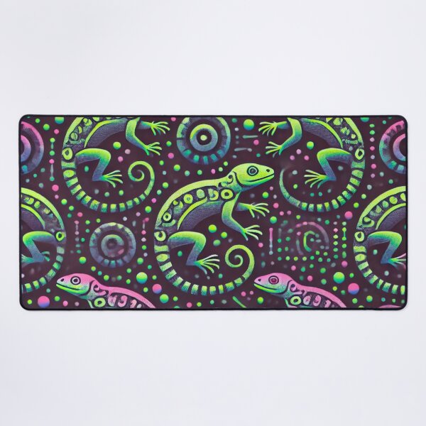 Item preview, Neon Tree Frog Pattern on Black – Tropical Frog designed and sold by TEEJAMBOREE.