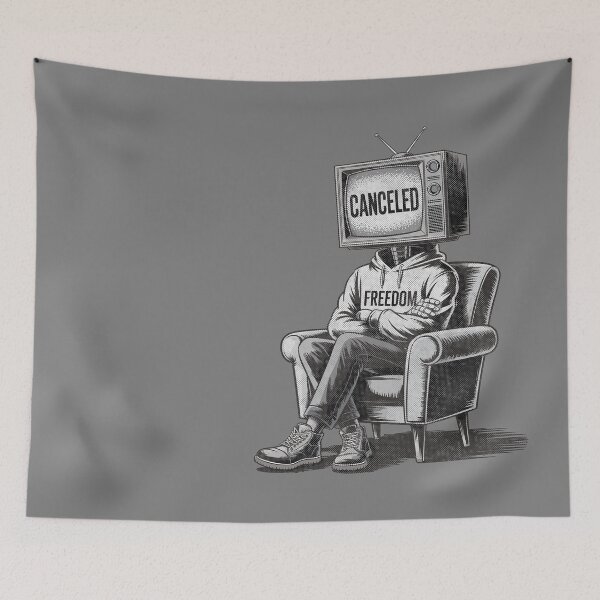 Item preview, "CANCELED" satirical cartoon-style streetwear art designed and sold by Wander X Design.