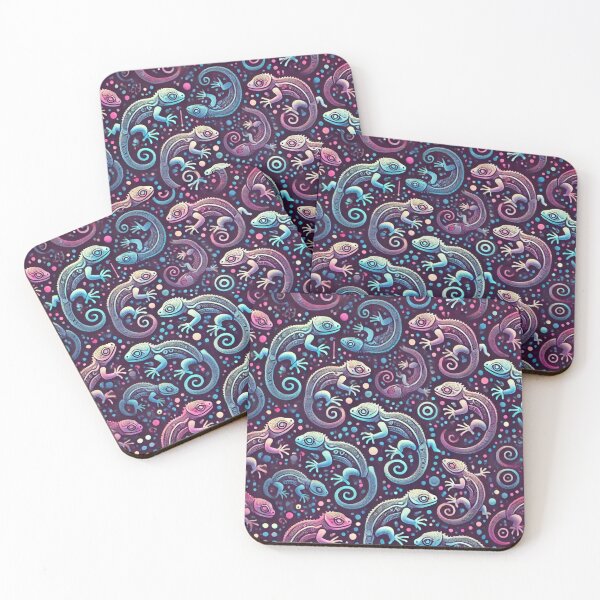 Item preview, Neon Tree Frog Pattern on Black – Tropical Frog  designed and sold by TEEJAMBOREE.