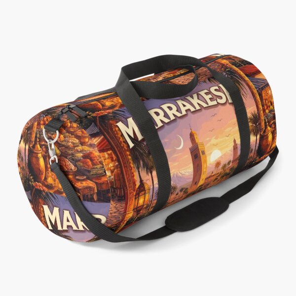 Item preview, Marrakesh in Morocco, Vintage Art Travel Landscape designed and sold by MaateoDesign.