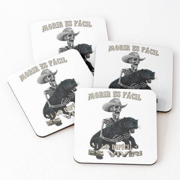 Item preview, Morir Es Facil Y Lo Dificil Es Vivir Skeleton Panther designed and sold by VGAfanatic.