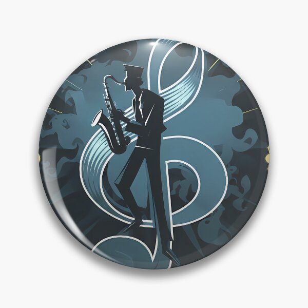 Item preview, Cosmic Saxophone Solstice - World Music Day G-Clef Art Tribute  designed and sold by Art-Arcade6.
