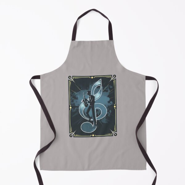 Item preview, Cosmic Saxophone Solstice - World Music Day G-Clef Art Tribute designed and sold by Art-Arcade6.