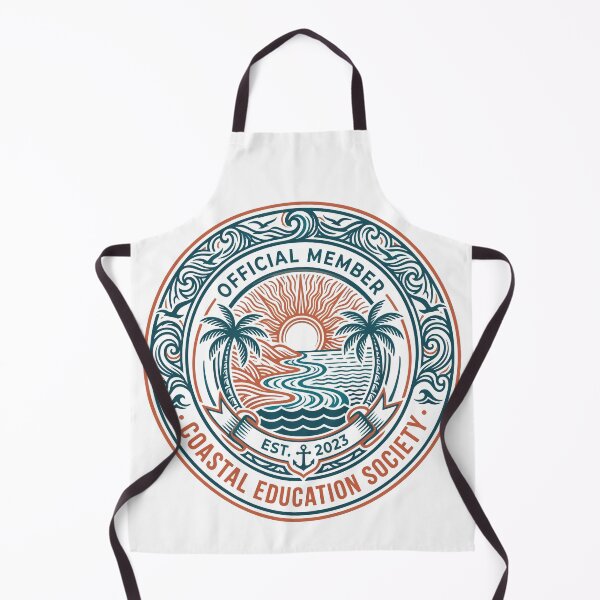 Item preview, Coastal Homeschooling Teacher | Official Member – Beach Schooling Field Trip – Tropical Graphic Crest designed and sold by avinigav.