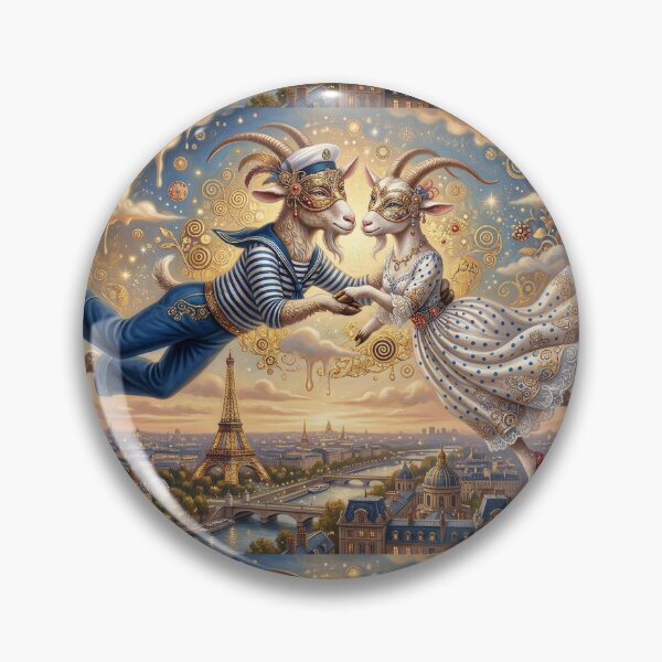 Item preview, The goat and the she-goat in Paris. Year of the Goat 2027. designed and sold by Natalia-Vlad.