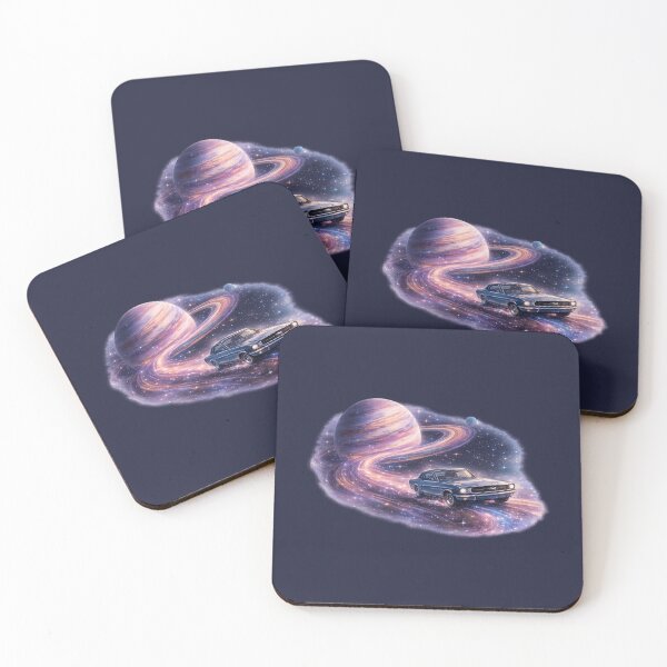 Item preview, Car Driving on Stars with Planet Background designed and sold by Verdaire.