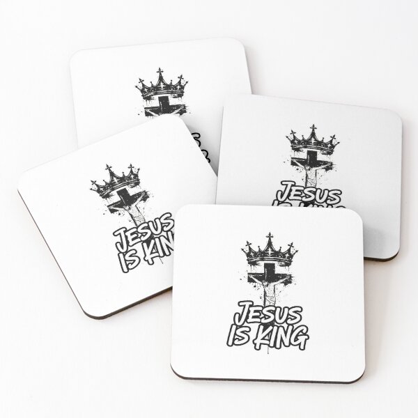 Item preview, Jesus Is King Christian Crown Cross Typography – Faith Streetwear Design designed and sold by shoppou.