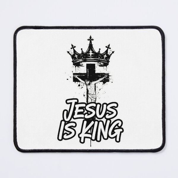 Item preview, Jesus Is King Christian Crown Cross Typography – Faith Streetwear Design designed and sold by shoppou.