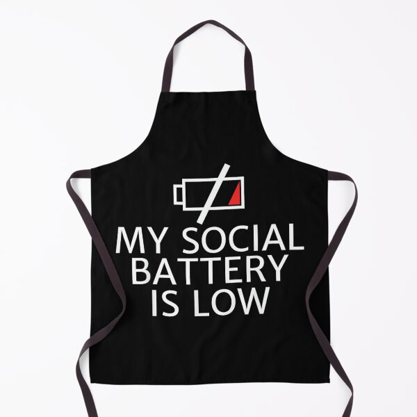 Aperçu de l'œuvre T-shirt « Mon énergie sociale est au plus bas » pour les personnes asociales créée et vendue par JohnVBurks.
