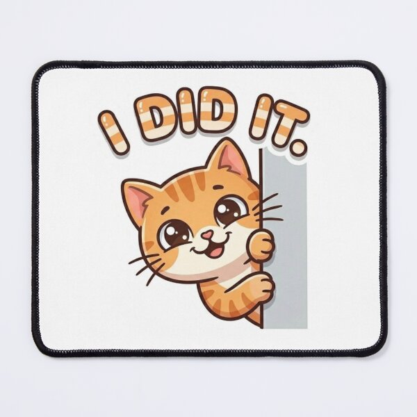 Item preview, I Did It Sneaky Orange Cat Meme Sticker designed and sold by nishaaa2111.